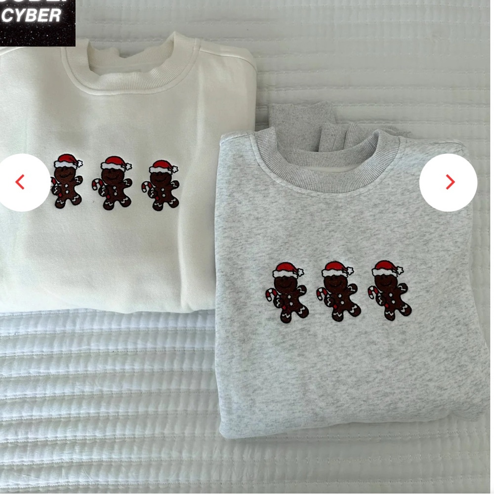 Sunkissed Coconut Gingerbread Cookies Graphic Sweatshirt Pearl Grey - Picture 3 of 4